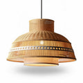 Hanglamp van bamboe met een diameter van 30 cm en hoogte van 20 cm