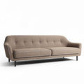 Bank van stof met een afmeting van 200 x 80 x 85 cm in bruin
